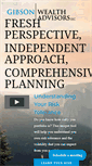 Mobile Screenshot of gibsonwealthadvisors.com